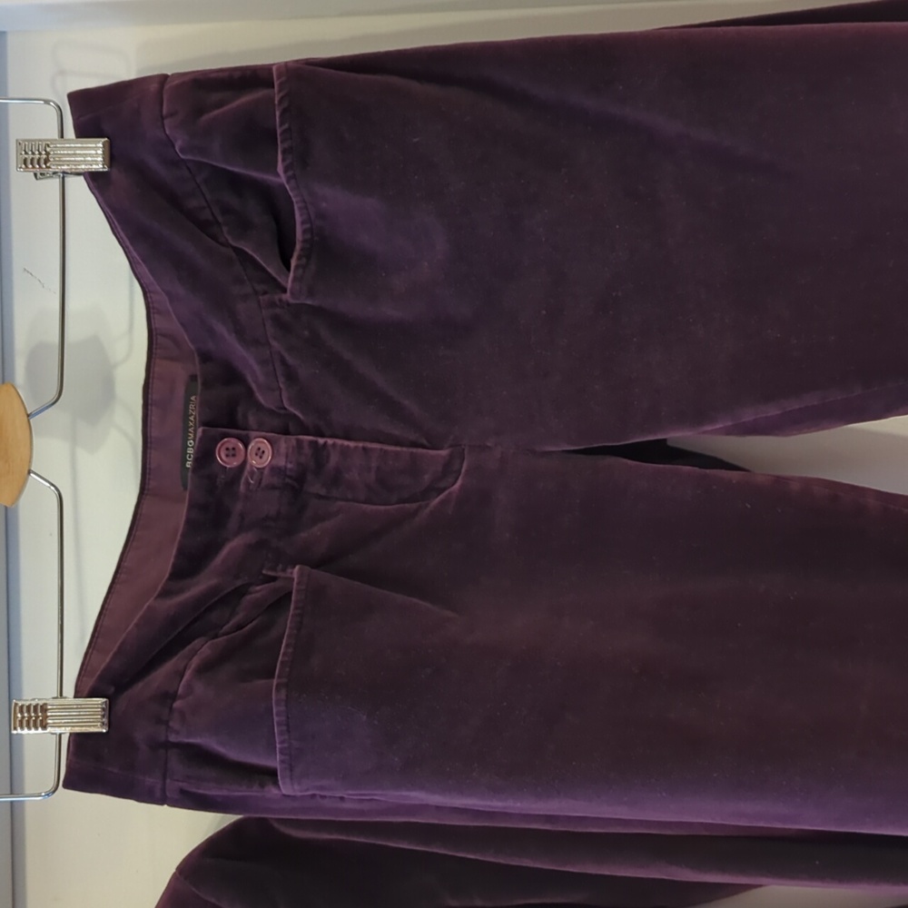 BCBGMaxAzria Purple Velvet Full Suit XS 4 - Picture 5 of 8